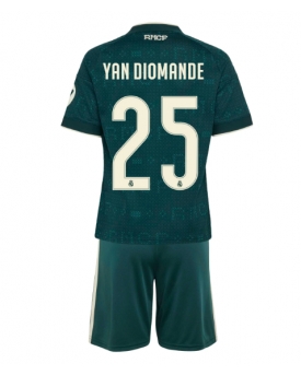 Billige Fotballdrakt Real Madrid Yan Diomande #25 Replika Bortedraktsett Barn 2026-27 Kortermet (med bukser)